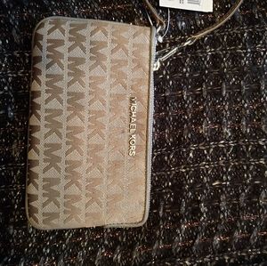 Grey Michael Kors Wristlet